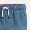 Bermuda slim en jean bleu garçon