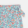 Jupe-short en jersey fleuri fille