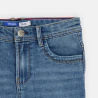 Bermuda slim en jean hyper-stretch bleu garçon