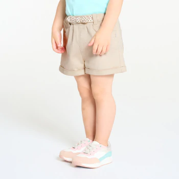 Short nœud fantaisie blanc bébé fille