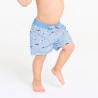 Short de bain anti UV rayé bleu bébé garçon