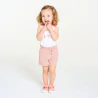 Short coton fantaisie léger rose bébé fille