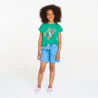 T-shirt motif toucan vert Fille