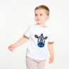 T-shirt zèbre blanc bébé garçon