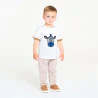 T-shirt zèbre blanc bébé garçon