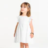 Robe chic brodée blanc bébé fille